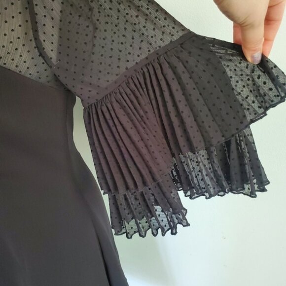 Keepsake the Label Horizons Dotted Black Mini Dress - Picture 5 of 11